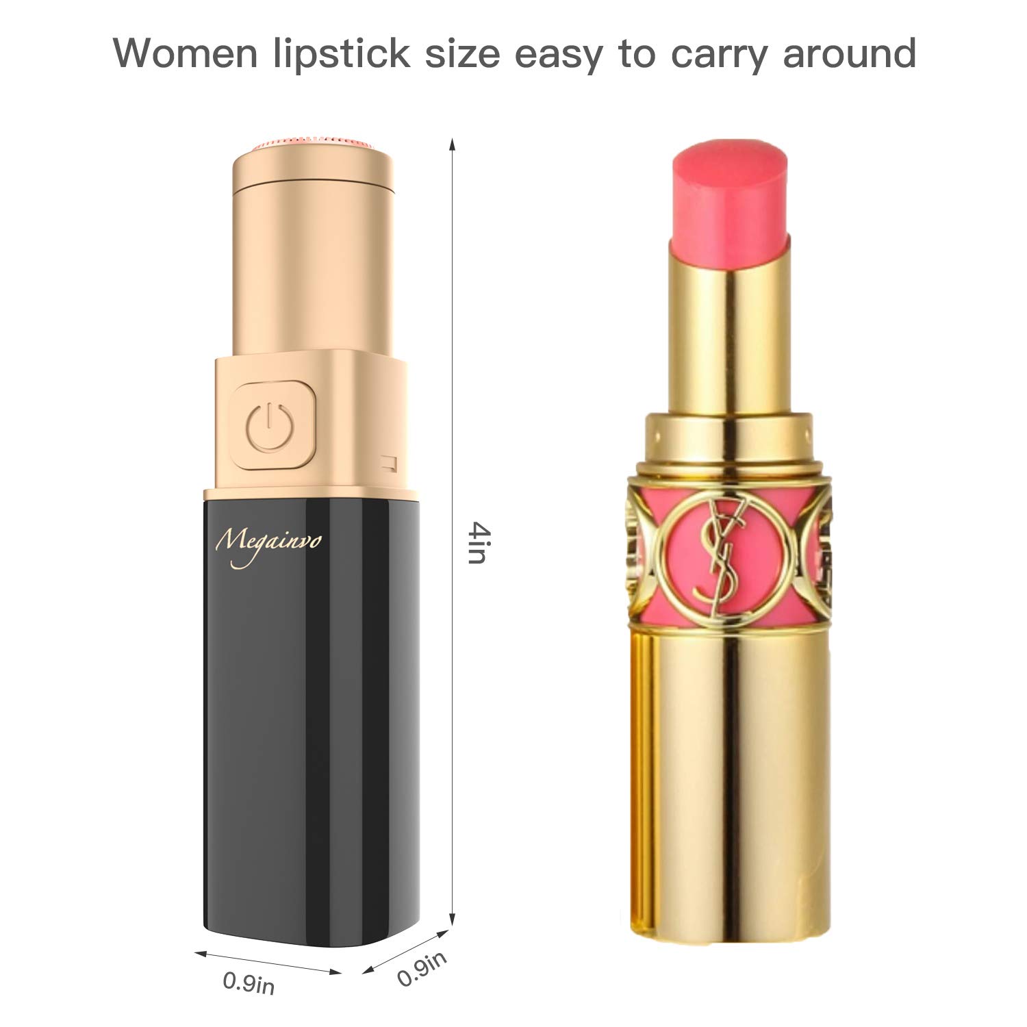 Facial Hair Removal Women Remover Pubic Finishing Touch Painless Rechargeable Face Razor for Ladies,Girls,Face,Peach Fuzz,Lip,Chin,Women\'s Mini Electric Face Trimmer Shaver