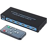 4K@60Hz HDMI Switch 5x1 ,FiveHome 5 Port HDMI Switcher with IR Wireless Remote Support Auto Switch, HDCP 2.2,HDR ,Full…