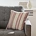 Amazon Brand – Rivet Bohemian Stripe Decorative Pillow, 17
