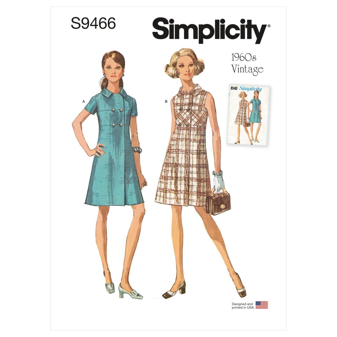 Simplicity SS9466H5 Misses Dress H5 (6-8-10-12-14)