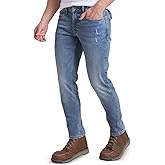 Weatherproof Vintage Mens Jeans Slim Fit - Super-Soft Stretch Denim Pants | Men's Straight Leg Jean with All-Way Stretch