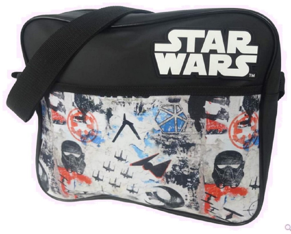 Star Wars Rogue one Courier Messenger Bag, 34 cm, Black