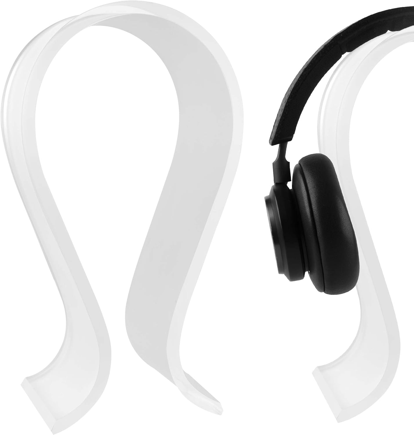 GEEKRIA Acrylic Omega Headphones Stand for Over-Ear Headphones, Gaming Headset Stand