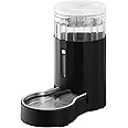 CZPET Automatic 6L Dog and Cat Water Dispenser with Stainless Steel Bowl Gravity Waterer,100% BPA-Free,Large Capacity and Drinking Area Noise-Free for Pets (6L Water Dispenser, Black)