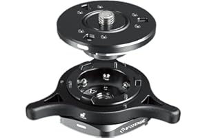 IFOOTAGE Seastar Q1S, Quick Release Plate, Quick Setup Kit with 1/4" 3/8" Screw,Compatible with SLR, Video Camera, Ball Head,