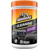 Armor All Car Cleaning Wipes, 90 Count Canister, Car Wipes | Lint-free car dashboard cleaner for dashboards, vinyl, clear plastics, carpet and fabric; not for glass or leather