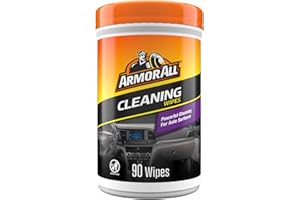 Armor All Car Cleaning Wipes, Wipes for Car Interior and Car Exterior, 90 Wipes Each