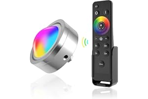 HUSUKU GT7 Underwater Boat Drain Plug Light Kit, 1/2in NPT Standard, RGB 36LED 6000LM 12V 60W IP68, Wireless Grouping and Control Auto Sync, Brilliant Underwater Lighting In Minutes! No Holes to Drill