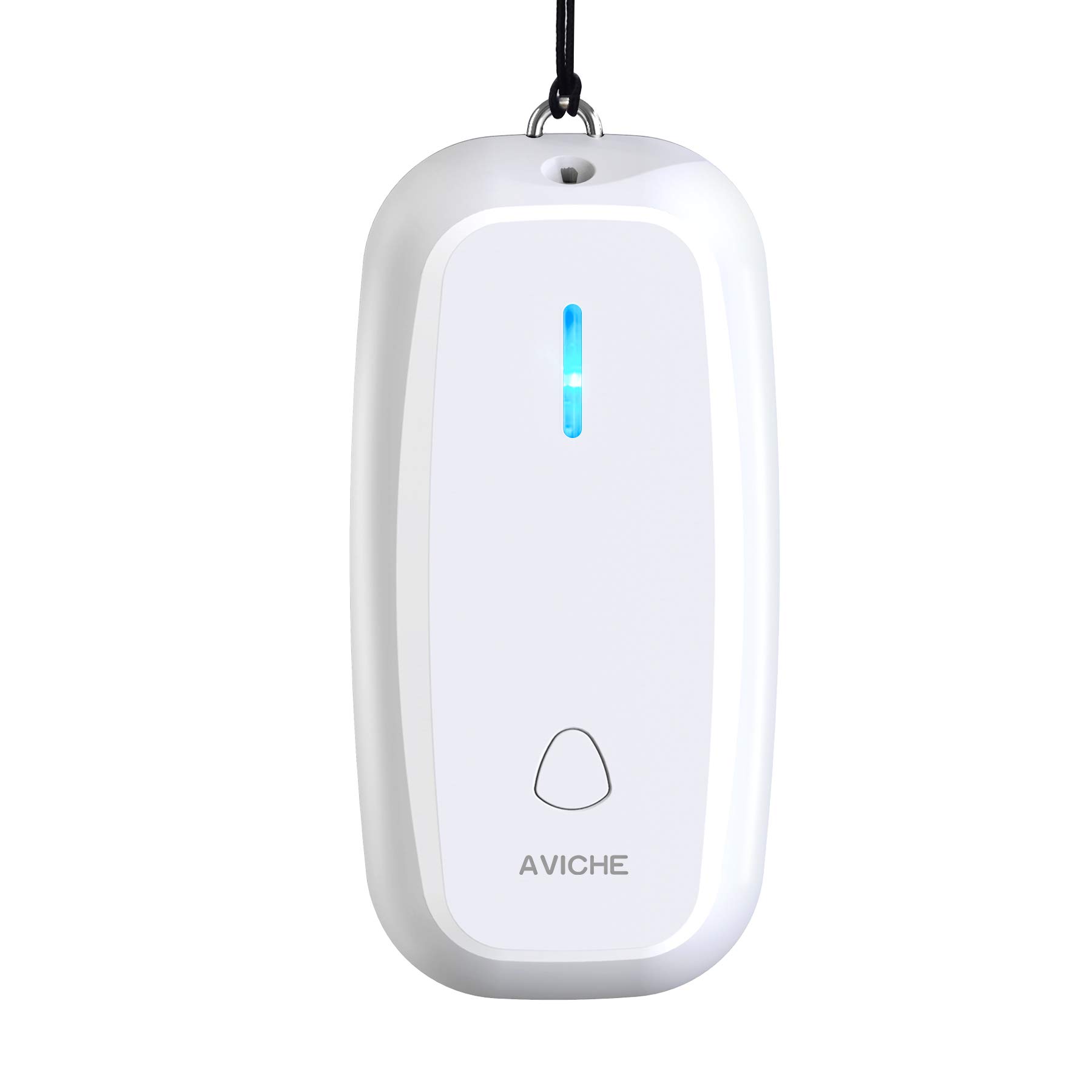 AVICHE M5 Necklace Wearable Mini Personal Air Purifier with USB | Negative Ion Generator | Purifies Air Eliminating Germs, Dust, Viruses, Bacteria, Allergens, Mold, Odors, and More (White)