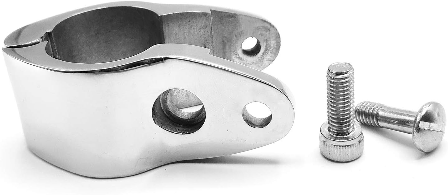 Amadget Bimini Top Hinge Rail Mount, 2 PCS Marine Boat Jaw Slide Stainless Steel 7/8" Hardware : Sports & Outdoors