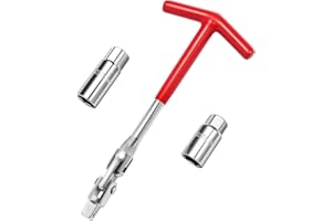 pwkauka 3Pcs Spark Plug Socket Wrench Set T-Handle, Universal 5/8" & 13/16" Spark Plug Tool Remover and Installer Tool for Motorcycles, Lawn Mowers, Small Motor Vehicles, Car Accessories