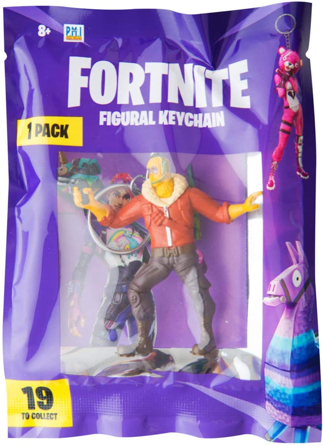 Sambro PMI-3564 Fortnite 3D Key Ring Various Characters Collectable and Swapping, Approx. 7 cm, Assorted