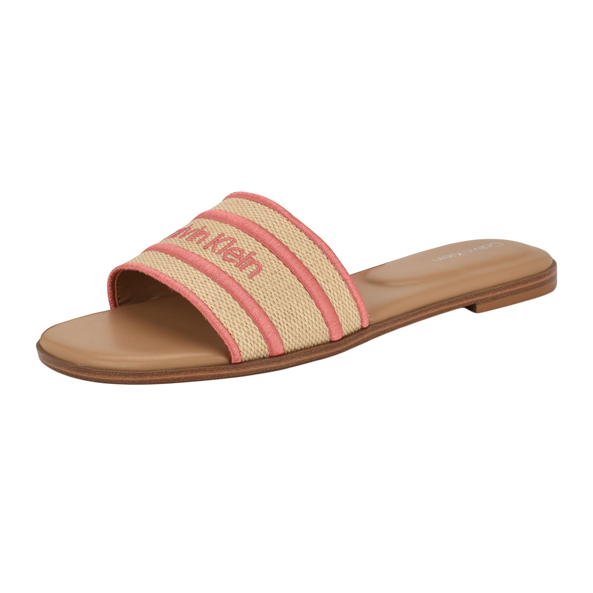 Calvin Klein Womens Kendell Light Natural/Pink 5 Medium