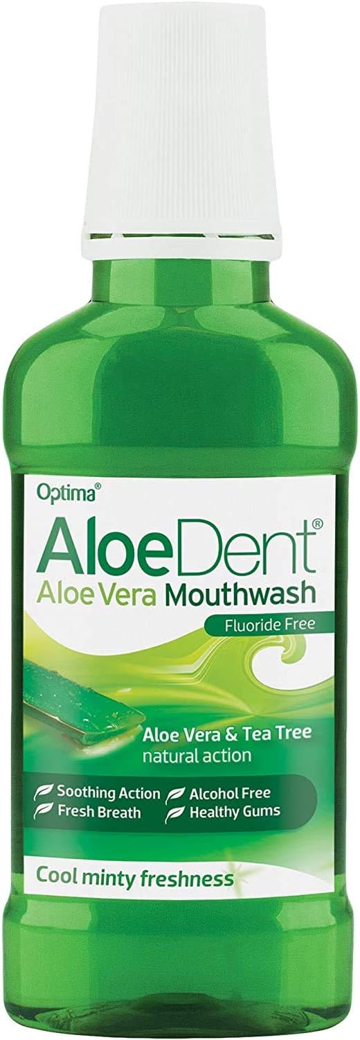 Aloe Dent Aloe Vera Mouthwash 250ml - PACK OF 2 by Aloe Dent, 250 ml (Pack of 2)