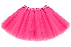 ASKHOPE Tutu for Toddler Girls 4-12 yrs 3 Layer Kids Tutu Skirts Tulle Ballet Tutus Dress Up for Party Halloween Costume