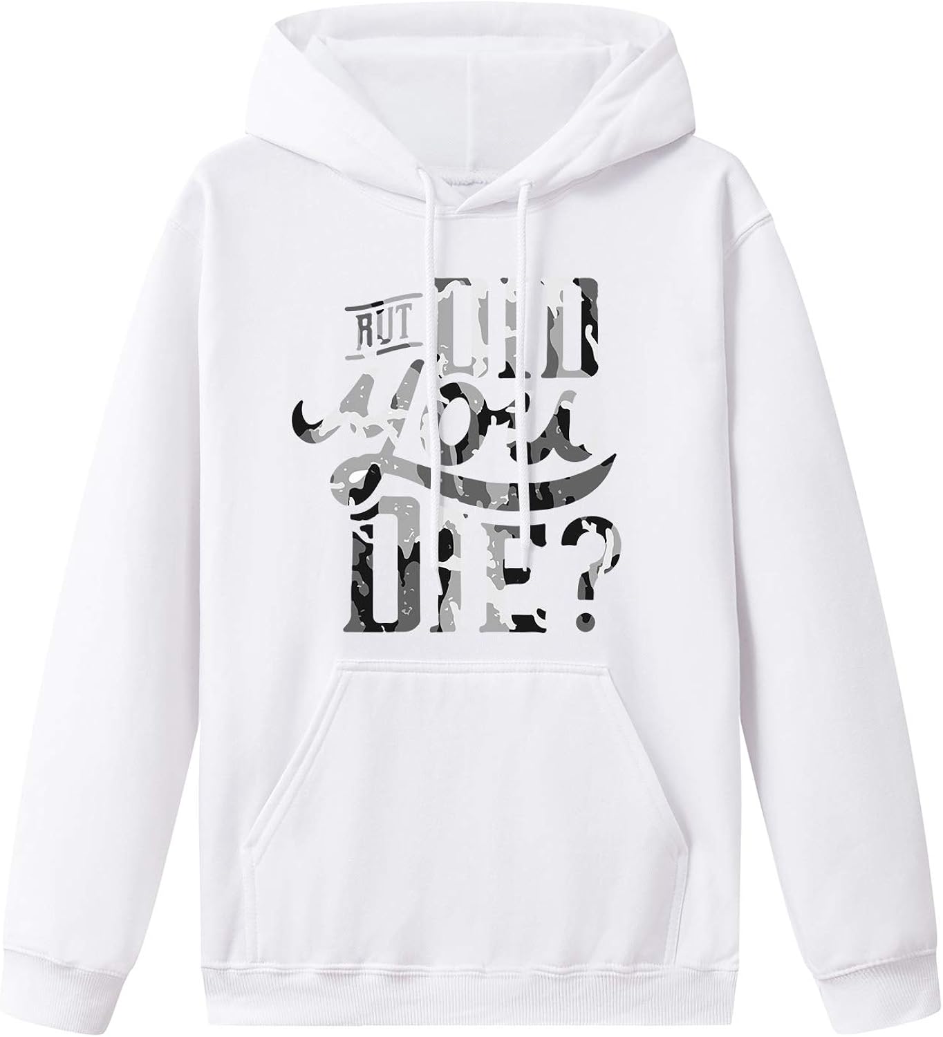 DamenSweatshirt mit Kapuze, Englisch, But Did You Die, Herren Pullover