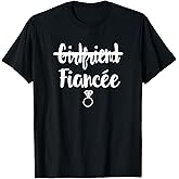 I Said Yes Girlfriend to Fiancee Engagement Gift Engaged Fun T-Shirt Small