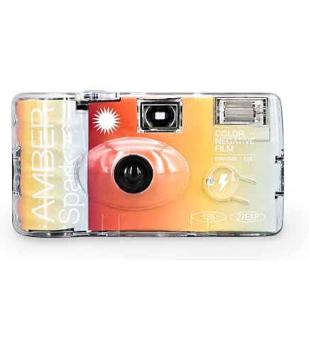 Reto Color Prism 400 Disposable Camera 35mm 27EXP, ISO400, Color Negative Film, No Focus, Easy to Use, Built-in Flash, Single Use (Film and Battery
