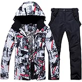 Men's Ski Suit Waterproof Snow Suits Two Piece Snowboard Jacket and Pants Set Outdoor Windproof Winter Warm Snowsuits