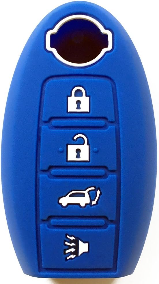 Sky Blue Remote Sleeve for Nissan 4 Button by First Midwest by First Midwest