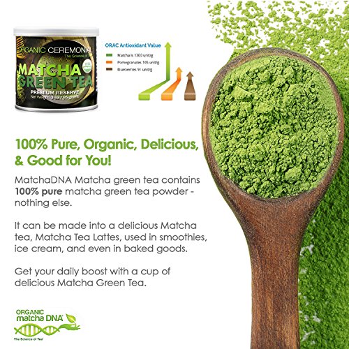 Matcha DNA Certified Organic Ceremonial Grade Matcha Green Tea, TIN CAN (3 Ounce) - Thumbnail 4
