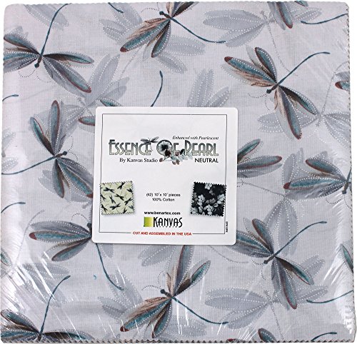 Kanvas Studio Essence of Pearl Neutral 10X10 Pack 42 10-inch Squares Layer Cake Benartex