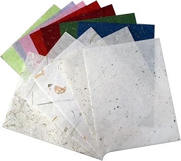 Avoir Images 10 Feuille De Papier Murier Soie Japon Origami Washi Unryu Elle le plus cool salutations
