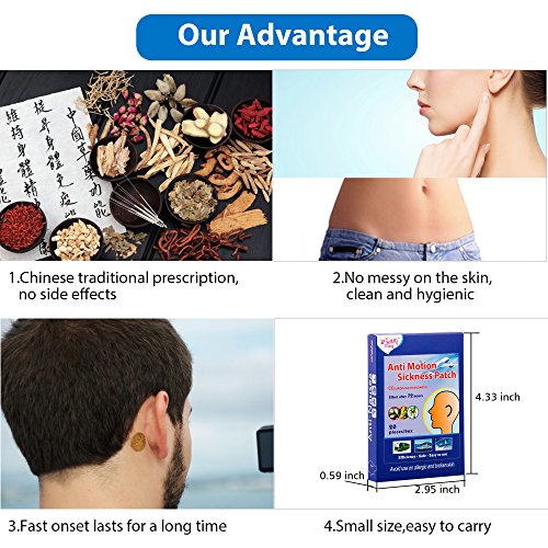 ifory Motion Sickness Patches, Cruise Ship Essentials, Non Drowsy (40