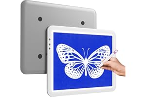 Zocelight Rechargeable Super Bright Light Pad for Cricut,Light Box A4 Built-in 3500mAh Battery,6 Brightness Settings Up to 8860 Lux,Portable Light Table for Weeding Vinyl,Diamond Painting,Tracing