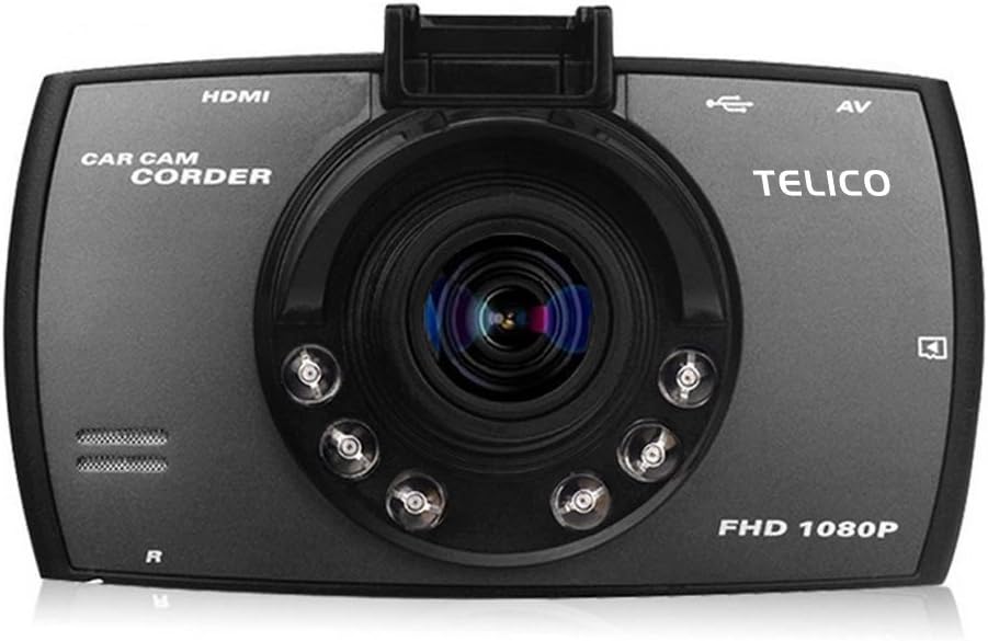 Telico C12 2.7" LCD 1080P Dash Cam Pro Car Camcorder Dashboard Camera Car 170° Wide Angle View with G-Sensor Motion Detection Loop Recording