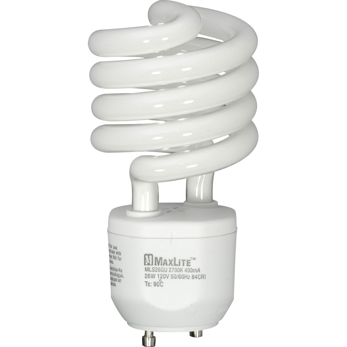 MaxLite MLS26GUWW6 GU24 Base Compact Fluorescent Light Bulb, 26watt