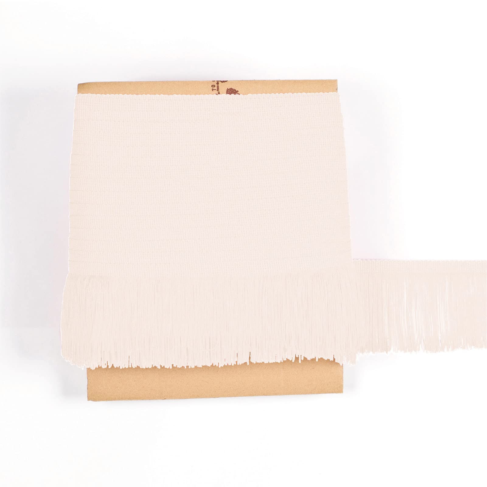 TEXTEX = Cuquillo Fringe for Sewing Flamenco and Sevillana. Composition Rayon 100%. Length of 10 cm. 5m Pieces. (Cream)