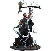 Diamond Select Toys Marvel Gallery: Avengers Infinity War Movie Thor PVC Diorama Figure, Standard, Black