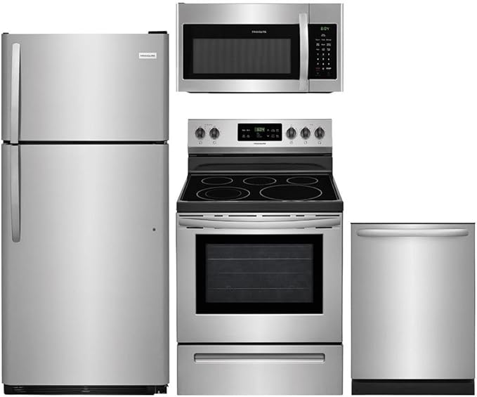 Amazon.com: Frigidaire 4-Piece Paquete de acero inoxidable ...