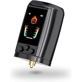 POSEIDON Tattoo Battery Pack, Rechargeable 2300mAh Cordless Power Supply with LED Display for Tattoo Pen &amp; Rotary Tattoo Machine, Portable RCA Lithium Battery