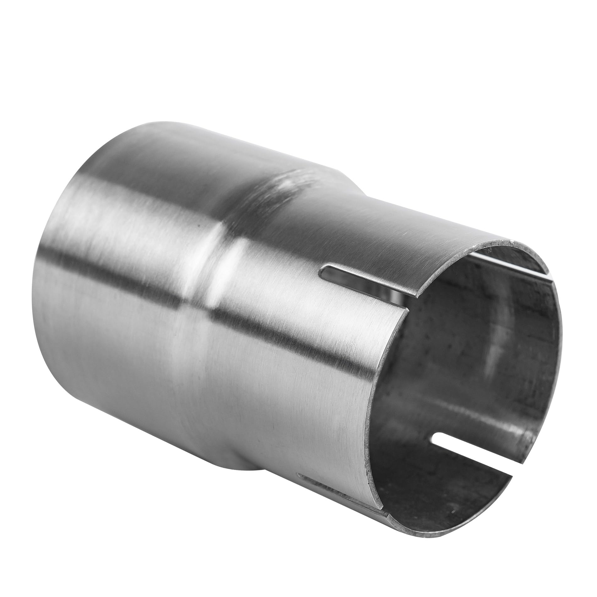 Photo 1 of 2.5 Inch Exhaust Adapter, T304 Stainless Steel Exhaust Coupler (SS Tubo),Pipe Adapter 2 1/2ID to 2.75ID 4" Overall Length, Flared, Polished Finish,Universal