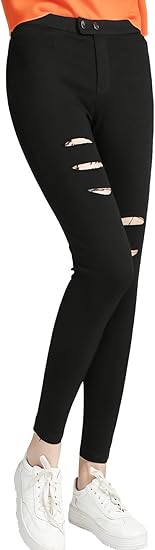 スキニーパンツ レディース ダメージ ストレッチ 美脚 レギンス 伸縮性 ボトムス ロングパンツ 細身 スリム 春 ブラック2 Freeサイズ ロングパンツ 通販 Amazon スキニーパンツ レディース ダメージ ストレッチ 美脚 レギンス 伸縮性 ボトムス ロングパンツ 細身 スリム 春 ブラック2 Freeサイズ ロングパンツ 通販 Amazon