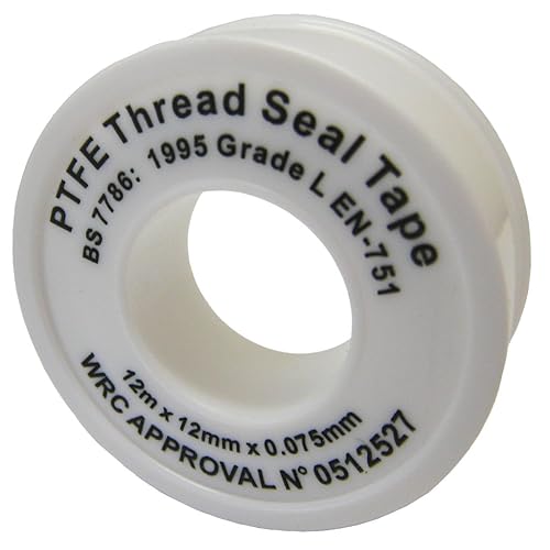 All Trade Direct 3 X Ptfe White Thread Seal Tape 12Mx12Mm Teflon