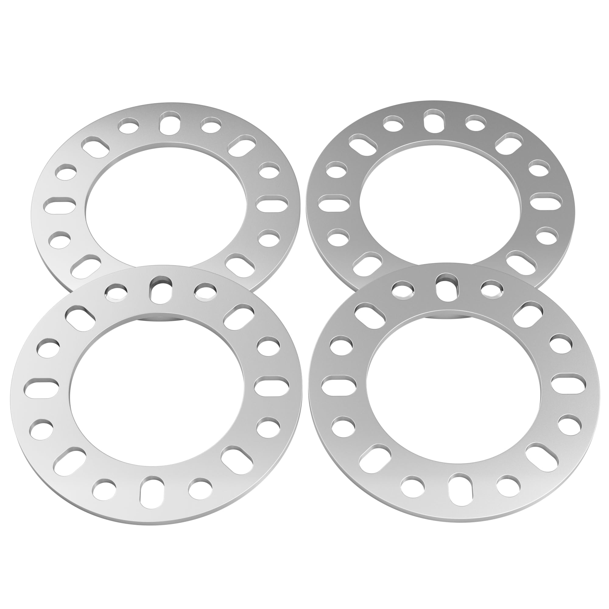 Photo 1 of YONGSHENGONE 4PCS 8 Lug Wheel Spacers 1/4 Inch (6mm) Thick, 8x6.5 8x165.1 8x170 8x180 Hubcentric Aluminum Adapters, Compatible with F250 E350 Ram 2500 Suburban 2500 Sierra 2500HD 3500HD