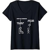 Womens Sudo Make Sandwich Funny Linux V-Neck T-Shirt