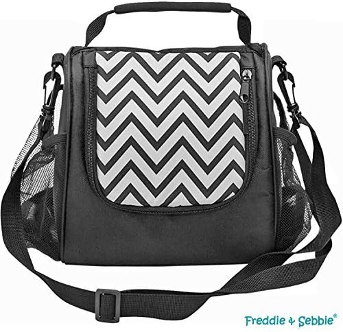 Freddie and Sebbie Lunch Bag - Insulated Lunch Cooler - Black by Freddie and Sebbie