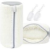 Shoe Washing Bags Set (2 Pack) with Adjustable Shoe Trees – Reusable Laundry Bags for Sneakers, Shoes & Delicates, Machine Wash Protection