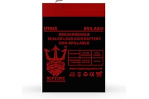 NEPTUNE POWER PRODUCTS Neptune NT645 Rechargeable Replacement Battery for Wildgame Innovations 6-Volt eDRENALINE Tab Style