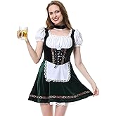 LMYOVE Ladies' German Beer Festival Costumes Bavarian Oktoberfest Puff Sleeve Velvet Adult German Dresses