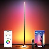NEEWER Smart RGBW Floor Lamp, 1500lm LED Standing Corner Light Compatible with Alexa Google, APP Control/AI DIY/Music Sync/16 Million Colors, Ambience Lighting for Bedroom Living Room Home Decor, NF01