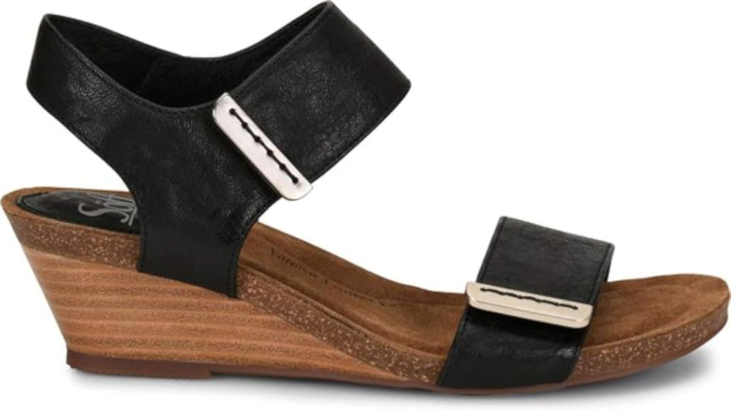 sofft verdi leather wedge sandals
