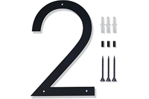 15 Inch Large house Numbers for Outside Modern,Metal Black Large Address Numbers For House Matte Black House Numbers Floating