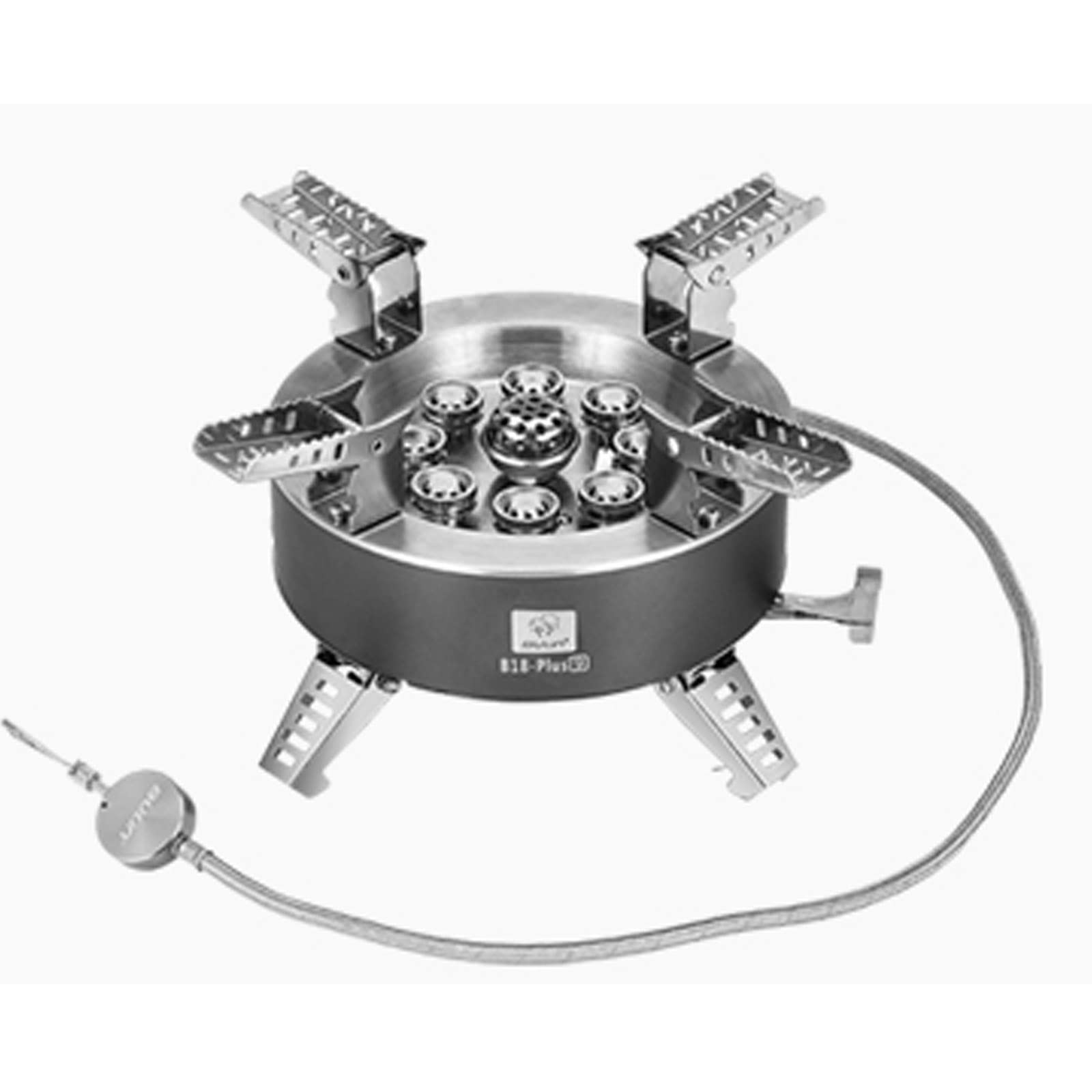 Photo 1 of Bulin AirOka B18 Puls 23800W Alloy Portable Picnic Camping Stove Windproof Design Gas Cooking Burner with Piezo Ignition and Carrying Case Foldable Stove for Outdoor BackpackingHikingPicnicCar