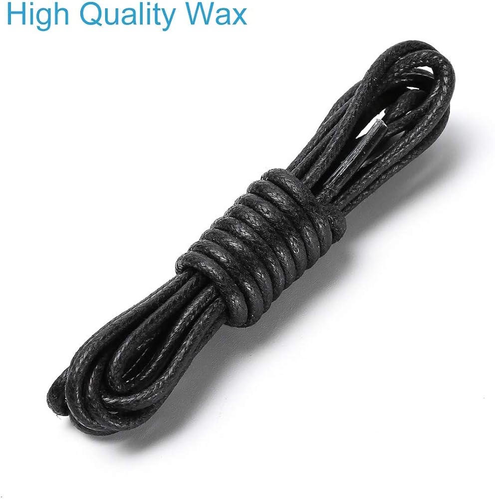 DIFFWAY 8 Pairs of Dress Shoe Laces, Premium Round Colored Waxed Shoelaces of Oxford Shoes for Men and Women: Shoes