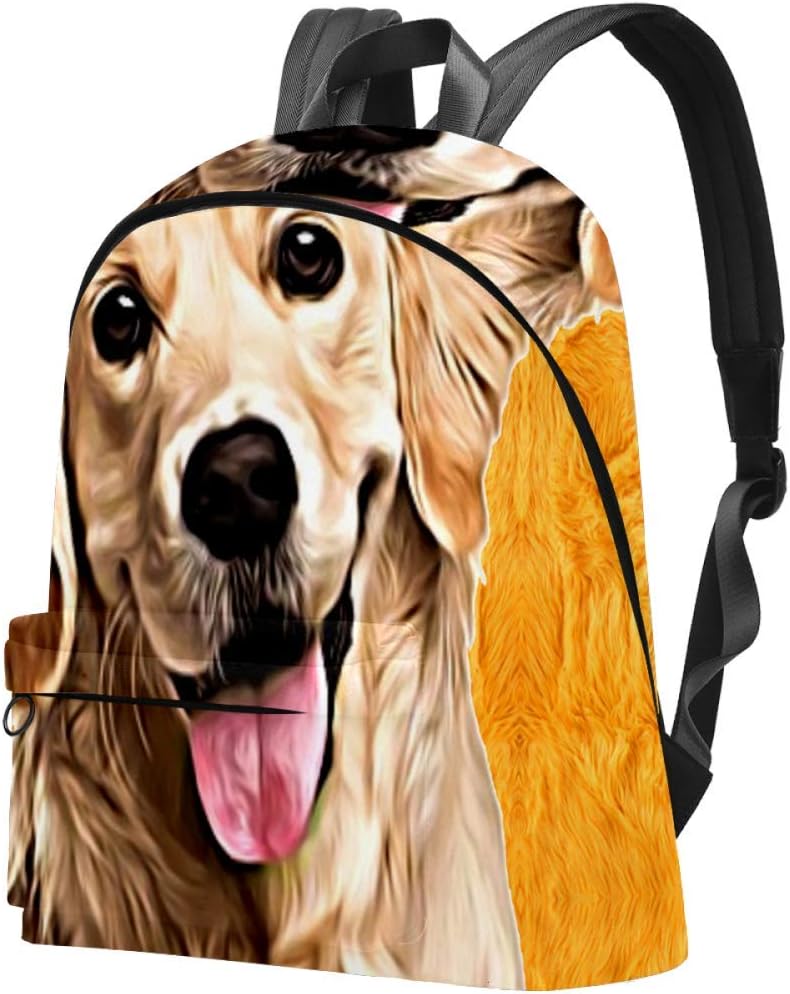 Golden Retriever Puppy Backpacks for Women Men, Travel